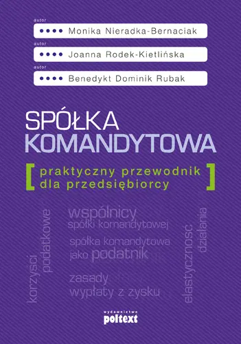 Okładka: Spółka komandytowa. Praktyczny przewodnik dla przedsiębiorcy