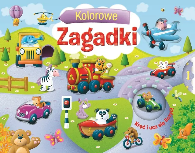 Okładka: Kręć i ucz się liczyć - Kolorowe zagadki