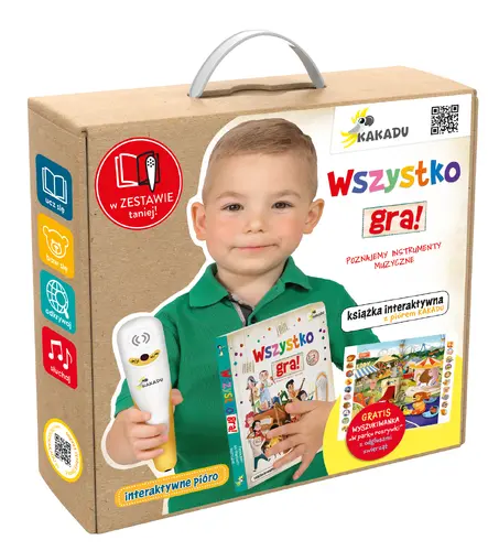 Okładka: Mówiąca książka interaktywna „Wszystko gra! Poznajemy instrumenty muzyczne”