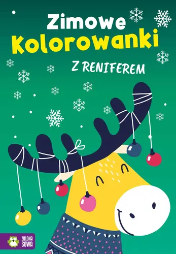 Okładka: Zimowe kolorowanki z reniferem