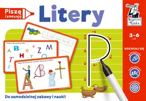Okładka: Litery. Piszę i zmazuję. Kapitan Nauka