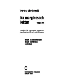 Okładka: Na marginesach lektur