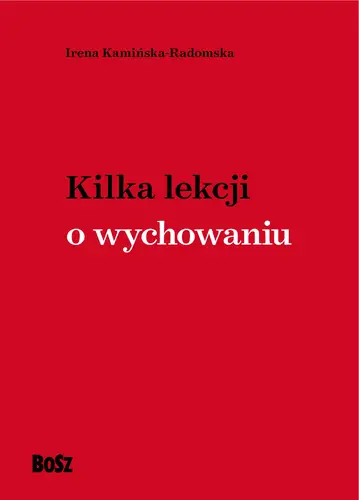 Okładka: Kilka lekcji o wychowaniu