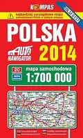 Okładka: Polska 2014 Mapa samochodowa 1:700 000