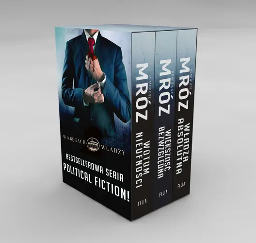 Okładka: Pakiet w Kręgach Władzy: Wotum nieufności, Większość bezwzględna, Władza absolutna