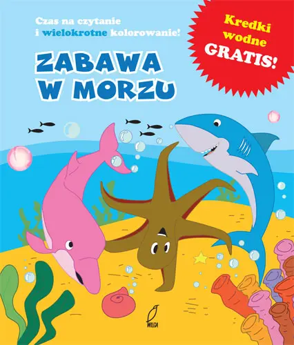 Okładka: Zabawa w morzu. Kolorowanka