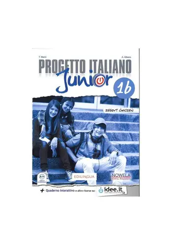 Okładka: Progetto Italiano Junior 1b. Ćwiczenia do języka włoskiego, klasa 8, szkoła podstawowa. MEN