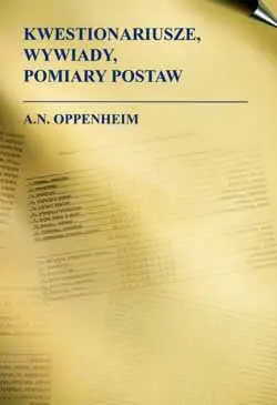 Okładka: Kwestionariusze, wywiady, pomiary postaw