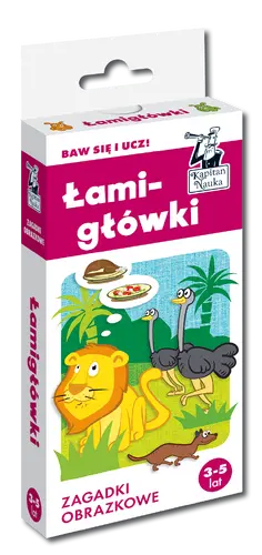 Okładka: Łamigłówki. Zagadki obrazkowe. Kapitan Nauka