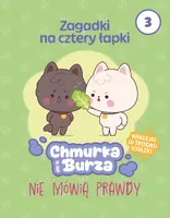 Okładka: Zagadki na cztery łapki. Tom 3. Chmurka i Burza nie mówią prawdy