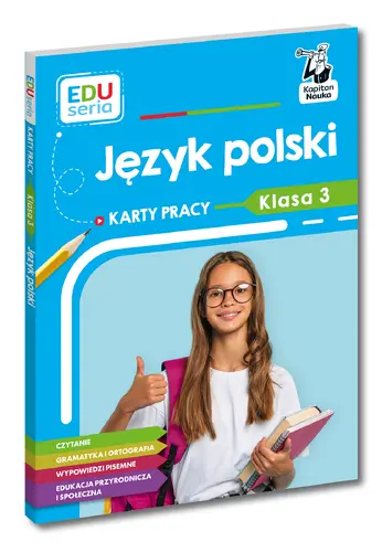 Okładka: EDUseria. Język polski. Karty pracy. Klasa 3. Kapitan Nauka