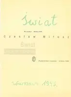 Okładka: Świat poema naiwne