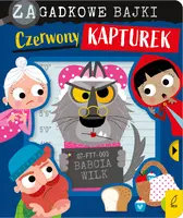 Okładka: Zagadkowe bajki. Czerwony Kapturek