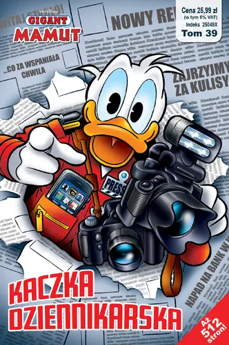 Okładka: Gigant Mamut. Kaczka dziennikarska. Tom 3/2023