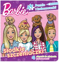 Okładka: Barbie. Puzzle i kolorowanki. Słodkie szczeniaczki.