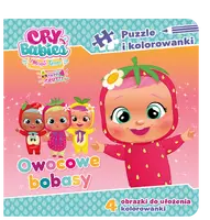 Okładka: Cry babies. Puzzle i kolorowanki. Owocowe bobasy.