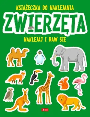 Okładka: Zwierzęta. Książeczka do naklejania