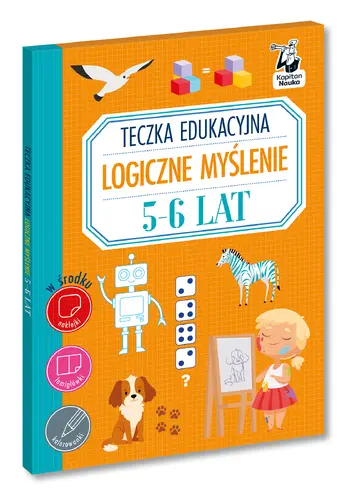 Okładka: Teczka edukacyjna. Logiczne myślenie. 5-6 lat. Kapitan Nauka