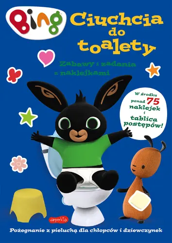 Okładka: Bing. Ciuchcia do toalety. Zabawy i zadania z naklejkami