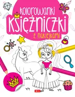 Okładka: Księżniczki. Kolorowanka z naklejkami