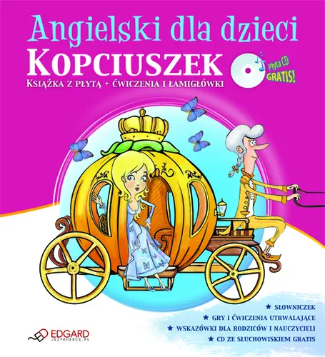 Okładka: Angielski dla dzieci - Kopciuszek - Nowa Edycja