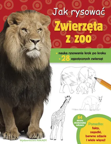 Okładka: Jak rysować. Zwierzęta w zoo