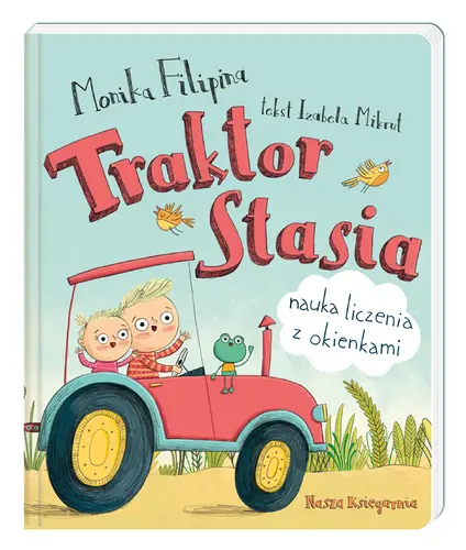 Okładka: Traktor Stasia. Nauka liczenia z okienkami