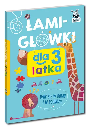 Okładka: Łamigłówki dla 3-latka. Kapitan Nauka
