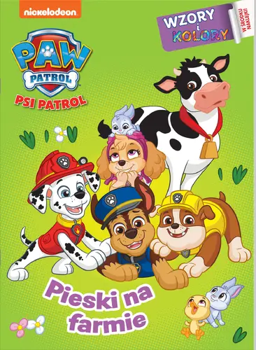 Okładka: Psi Patrol. Wzory i Kolory 3. Pieski na farmie