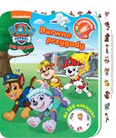 Okładka: Psi Patrol. Kolorowanki - naklejanki cz. 3 Barwne przygody