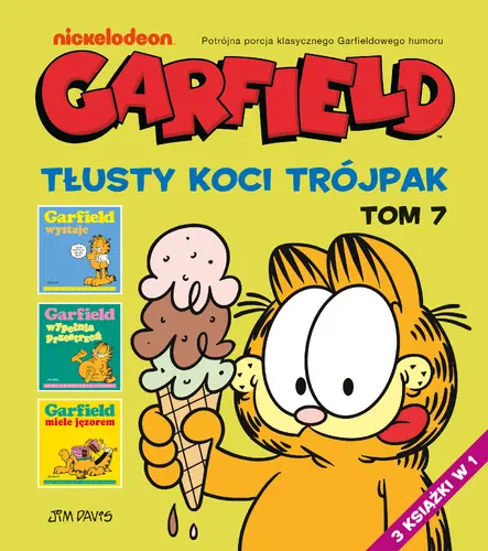Okładka: Garfield. Tłusty koci trójpak. Tom 7