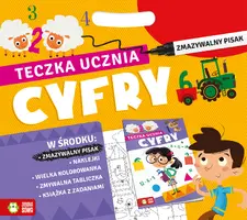 Okładka: Teczka ucznia z pisakiem. Cyfry