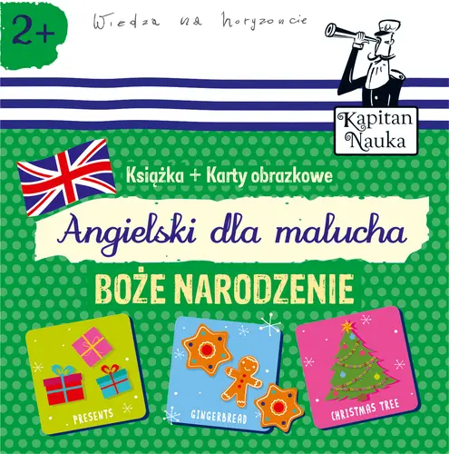 Okładka: Kapitan Nauka Angielski dla malucha Boże Narodzenie (Poradnik + karty obrazkowe)