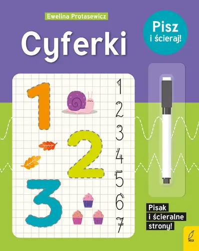 Okładka: Pisz i ścieraj! Cyferki