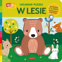 Okładka: W lesie. Akademia mądrego dziecka. Układam puzzle