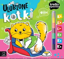 Okładka: Ulubione kotki. Kredka segmentowa