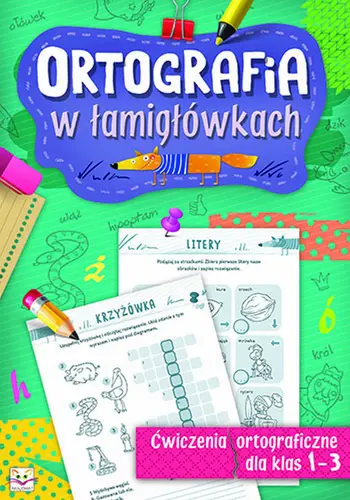 Okładka: Ortografia w łamigłówkach