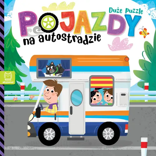 Okładka: Pojazdy na autostradzie. Duże puzzle