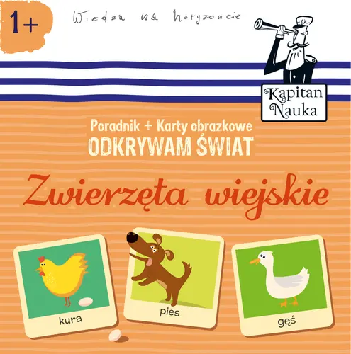 Okładka: Odkrywam świat Zwierzęta wiejskie Książka + Karty obrazkowe