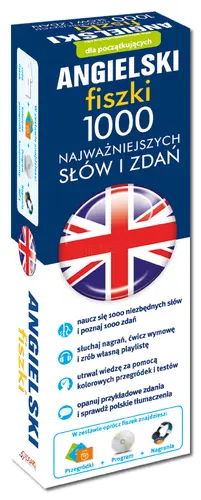 Okładka: ANGIELSKI fiszki 1000 najważniejszych słów i zdań