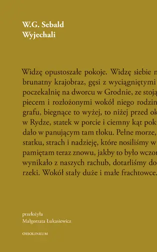 Okładka: Wyjechali