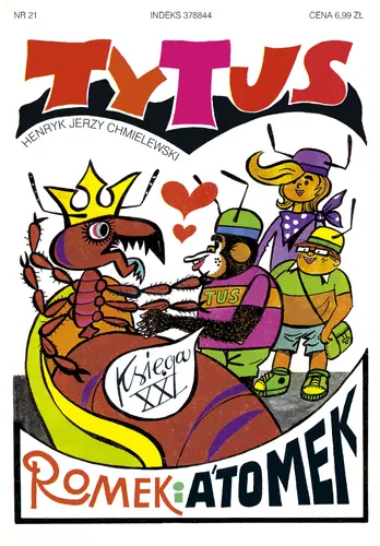 Okładka: Tytus, Romek i A'Tomek. Księga XXI.