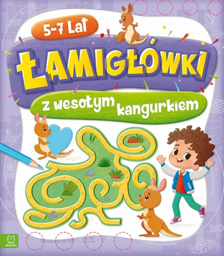 Okładka: Łamigłówki z wesołym kangurkiem 5-7 lat
