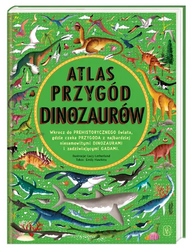 Okładka: Atlas przygód dinozaurów