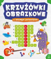 Okładka: Krzyżówki obrazkowe z wesołym potworkiem