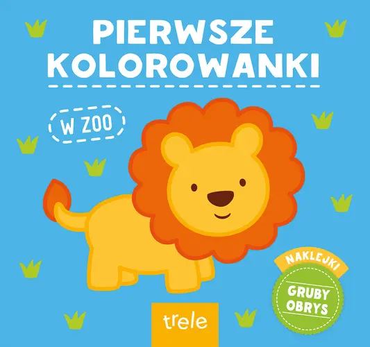 Okładka: Pierwsze kolorowanki. W zoo