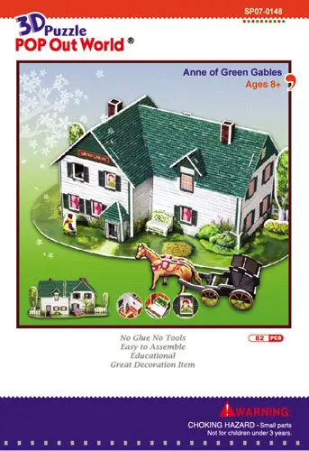 Okładka: PUZZLE 3D - Ania z Zielonego Wzgórza