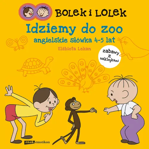 Okładka: Bolek i Lolek. Idziemy do zoo. Angielskie słówka