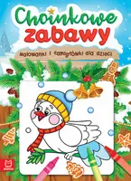 Okładka: Choinkowe zabawy. Malowanki i łamigłówki dla dzieci