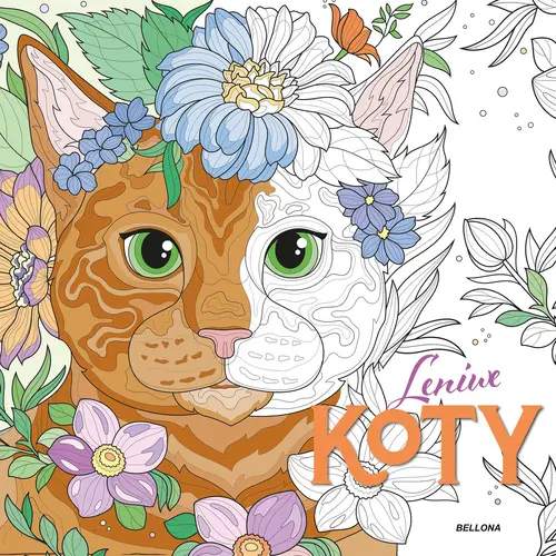 Okładka: Leniwe koty (kolorowanka)